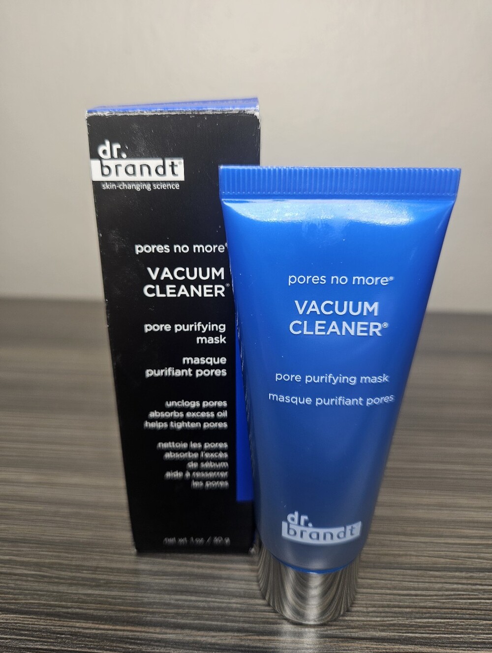 Dr. Brandt Vacuum Cleaner Pore Purifying Mask Oily/Combination Skin 1 oz in box